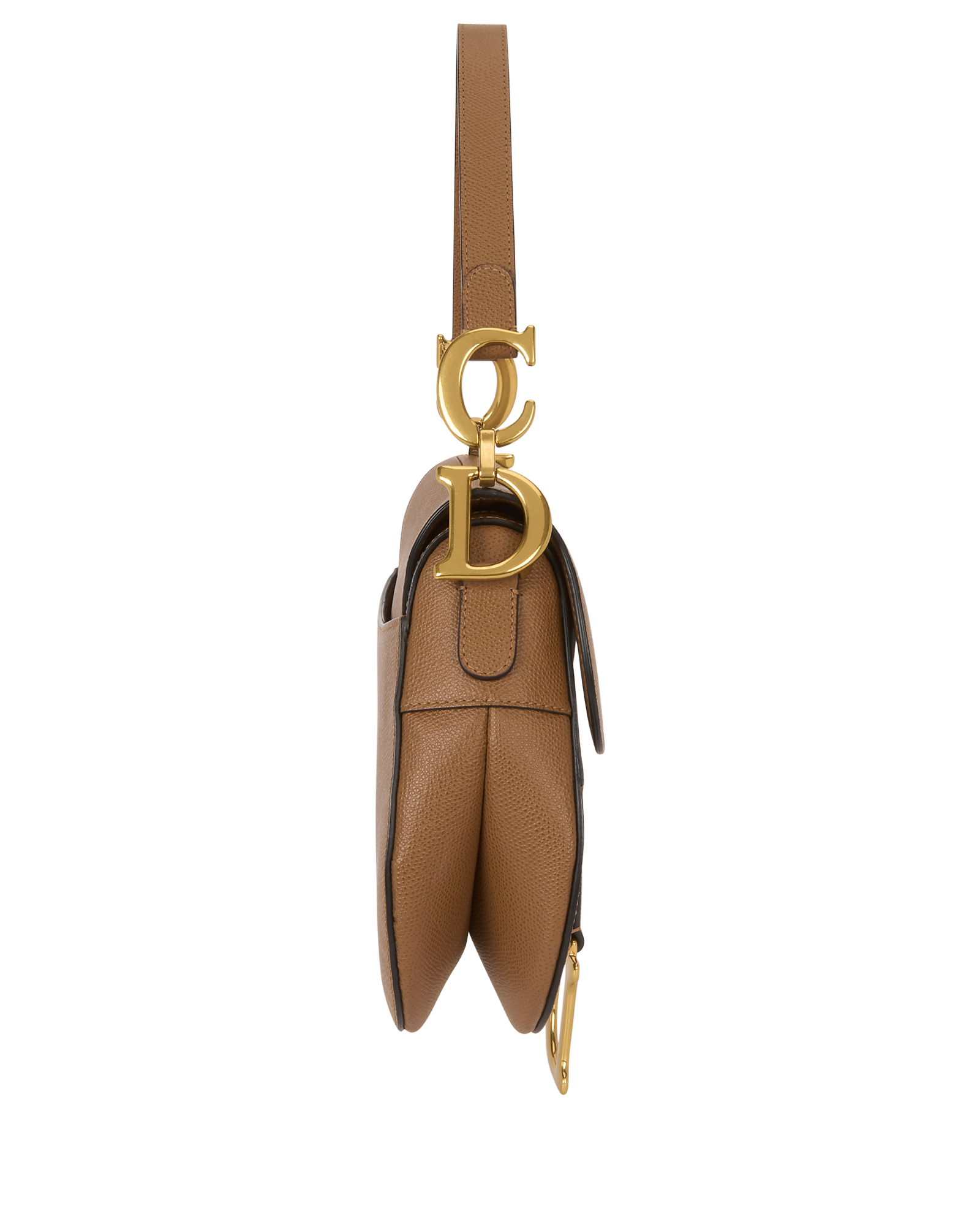 Saddle, &pound;2,100, Handbags, Brown, Leather, Side view